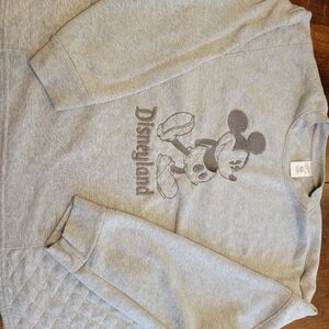 Women's Plus Crew Neck Disney Disneyland Sweatshirt Fleece Quilted 3X